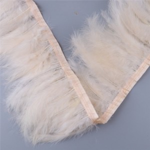 Turkey Marabou Feather Trim Fringe Pink Turkey Feathers Ribbon for Clothes Ribbon Feather Skirt Sewing Plume Decoration