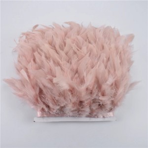 Leather Pink Pheasant Feathers Trim Boa Turkey Goose Ostrich Feather Fringe Goose Marabou Crafts Dress Clothing Plumes